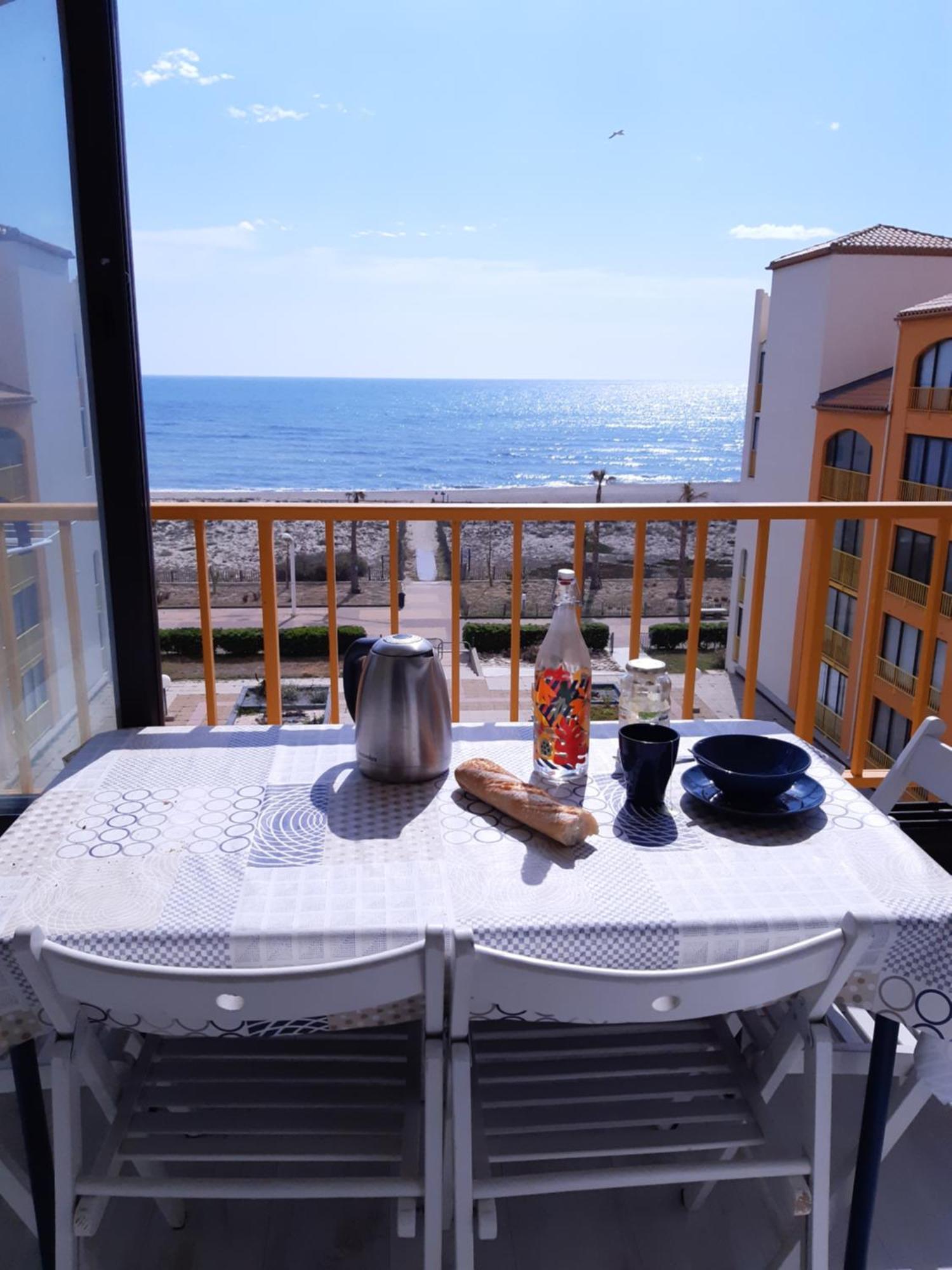 Bella Vista ,Acces Direct Plage, Front De Mer, Vue Mer Panoramique Le Barcarès Buitenkant foto
